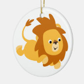 Cute Cartoon Gamboling Lion Ornament (Links)
