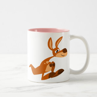 Cute Cartoon Gekke Kangaroo mok