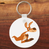 Cute Cartoon Gekke Kangaroo Sleutelhanger (Voorkant)