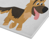 Cute Cartoon German Shepherd Dog Board Snijplank (Hoek)