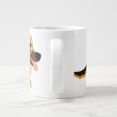 Cute Cartoon German Shepherd Dog Jumbo Mok (Achterkant)