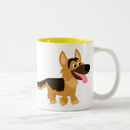 Cute Cartoon German Shepherd Dog Mok
