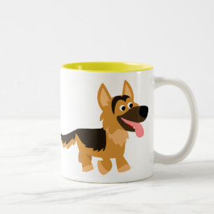 Cute Cartoon German Shepherd Dog Mok