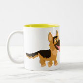 Cute Cartoon German Shepherd Dog Mok (Links)