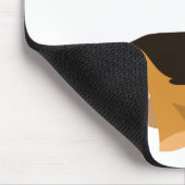 Cute Cartoon German Shepherd Dog Mousepad Muismat (Hoek)