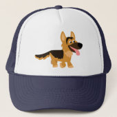 Cute Cartoon German Shepherd Dog Pet (Voorkant)