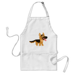 Cute Cartoon German Shepherd Dog Schort
