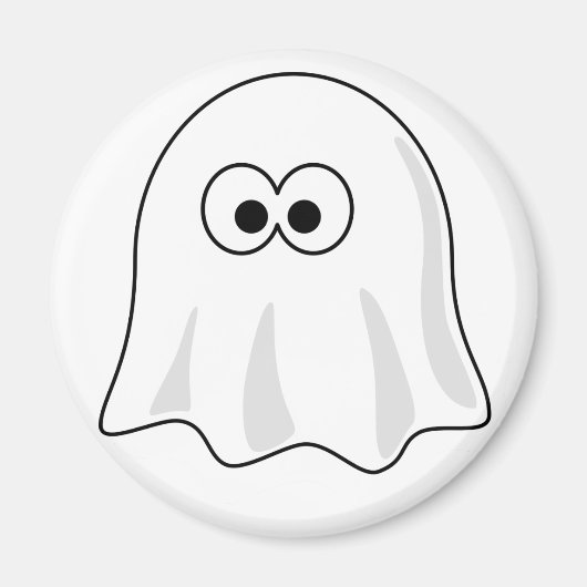 Cute Cartoon Ghost Magneet (Voorkant)