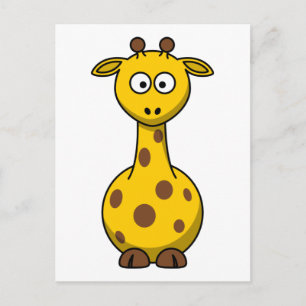 Cute Cartoon Giraffe Briefkaart