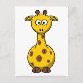 Cute Cartoon Giraffe Briefkaart (Voorkant)