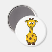 Cute Cartoon Giraffe Clipart Magneet (Voorkant / Achterkant)