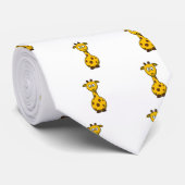 Cute Cartoon Giraffe Clipart Stropdas (Opgerold)