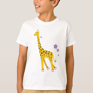 Cute Cartoon Giraffe HuidKinderen Lange hoes T-shirt