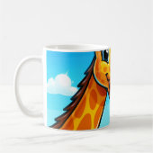 Cute Cartoon Giraffe Koffiemok (Links)