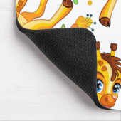 Cute cartoon giraffe muismat (Hoek)