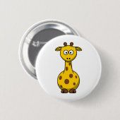Cute Cartoon Giraffe Ronde Button 5,7 Cm (Voorkant /achterkant)