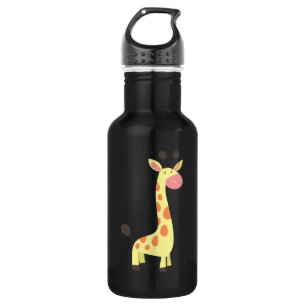 Cute Cartoon Giraffe Waterfles