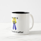 Cute Cartoon Girl Coffee Mok (Voorkant rechts)