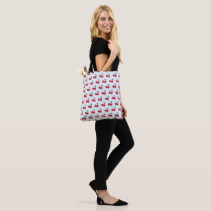 Cute Cartoon glimlachend Kawaii Cherries Tote Bag