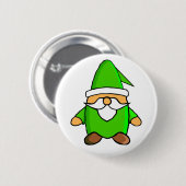 Cute Cartoon Gnome Button (Voorkant /achterkant)