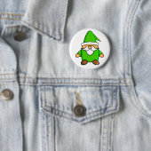 Cute Cartoon Gnome Button (In situ)