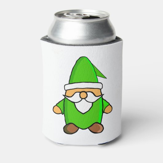 Cute Cartoon Gnome Koelbox Blikjeskoeler (Blikje Achterkant)