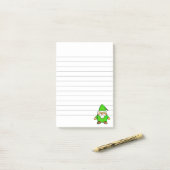 Cute Cartoon Gnome Lined Post-it® Notes (Op bureau)