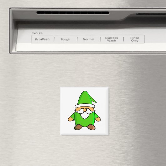 Cute Cartoon Gnome Magnet (Insitu (Vaatwasser))