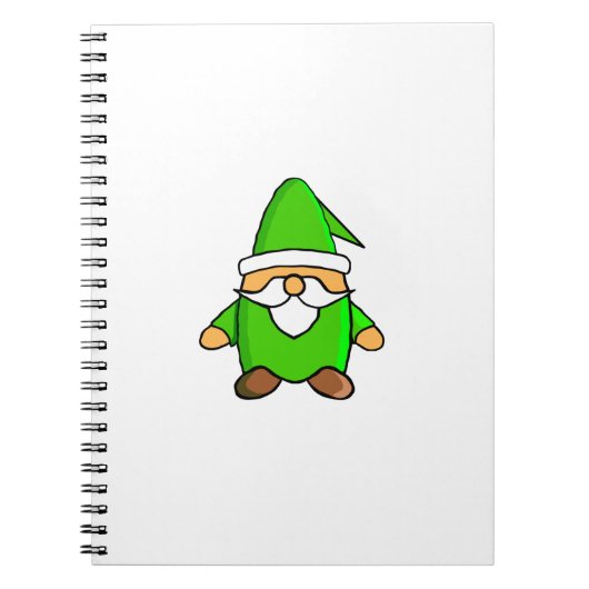 Cute Cartoon Gnome Notitieboek (Voorkant)