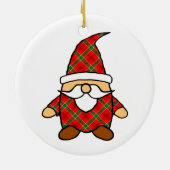 Cute Cartoon Gnome Tekening Keramisch Ornament (Achterkant)
