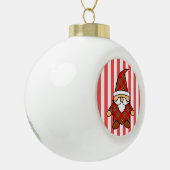 Cute Cartoon Gnome Tekening Keramische Bal Ornament (Links)