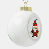 Cute Cartoon Gnome Tekening Keramische Bal Ornament (Links)