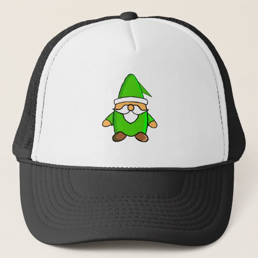 Cute Cartoon Gnome Trucker Hat Trucker Pet (Voorkant)