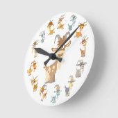 Cute Cartoon Goat Mandala Wall klok (Hoek)