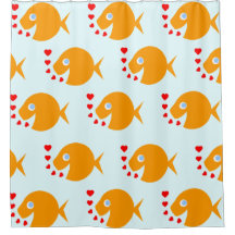 Cute Cartoon Goldfish Bblazen Kisses Kinder