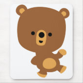 Cute Cartoon "Good Vibe" Beer Mousepad Muismat (Voorkant)