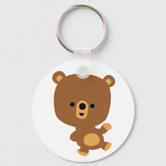 Cute Cartoon "Good Vibe" Beer Sleutelhanger (Voorkant)