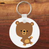 Cute Cartoon "Good Vibe" Beer Sleutelhanger (Voorkant)