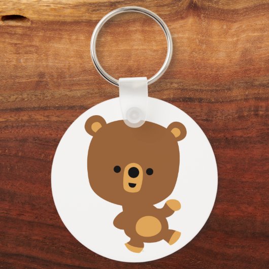 Cute Cartoon "Good Vibe" Beer Sleutelhanger (Voorkant)