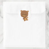 Cute Cartoon "Good Vibe" Beer ticker Ronde Sticker (Tas)