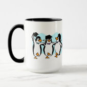 Cute Cartoon Graduing Penguins Mok (Links)