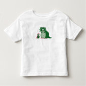 Cute Cartoon Green Dragons Kinder Shirts (Voorkant)