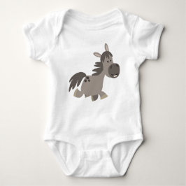Cute Cartoon Grey Pony Baby Clothing Romper