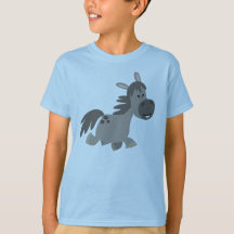 Cute Cartoon Grey Pony Children T-Shirt