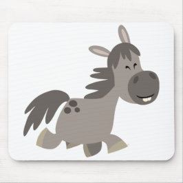 Cute Cartoon Grey Pony Mousepad Muismat