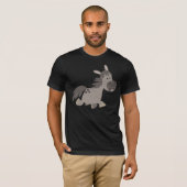 Cute Cartoon Grey Pony T-Shirt (Voorkant volledig)