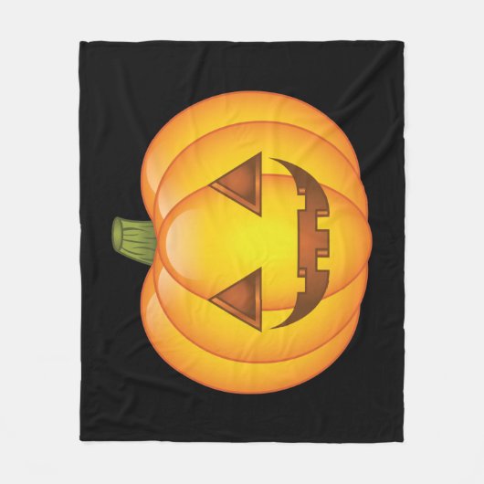 Cute Cartoon Halloween Jack O'Lantern Pumpkin Fleece Deken (Voorkant)