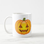Cute Cartoon Halloween Jack O'Lantern Pumpkins Koffiemok (Links)