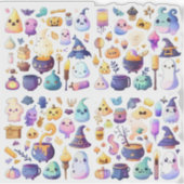 Cute cartoon halloween sticker (Voorkant)