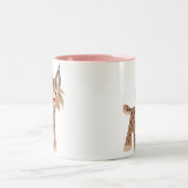 Cute Cartoon Happy Lynx Mok (Center)